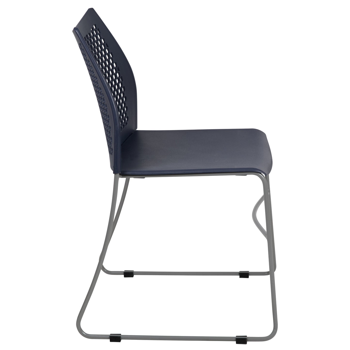 Navy Plastic Stack Chair RUT-498A-NY-GG