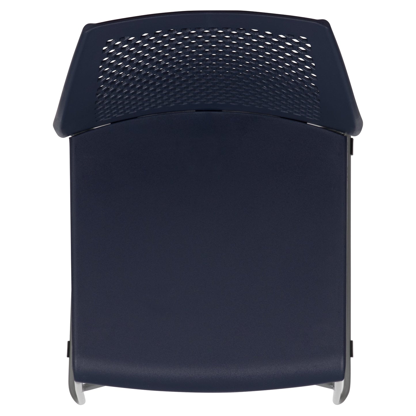 Navy Plastic Stack Chair RUT-498A-NY-GG