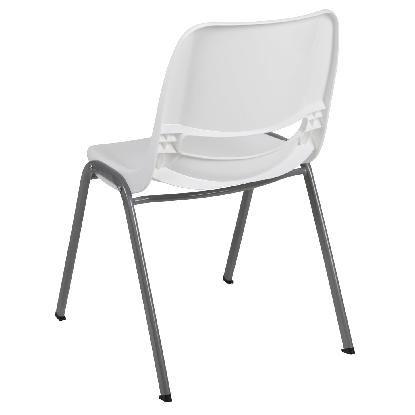 White Shell Stack Chair RUT-EO1-WH-GG