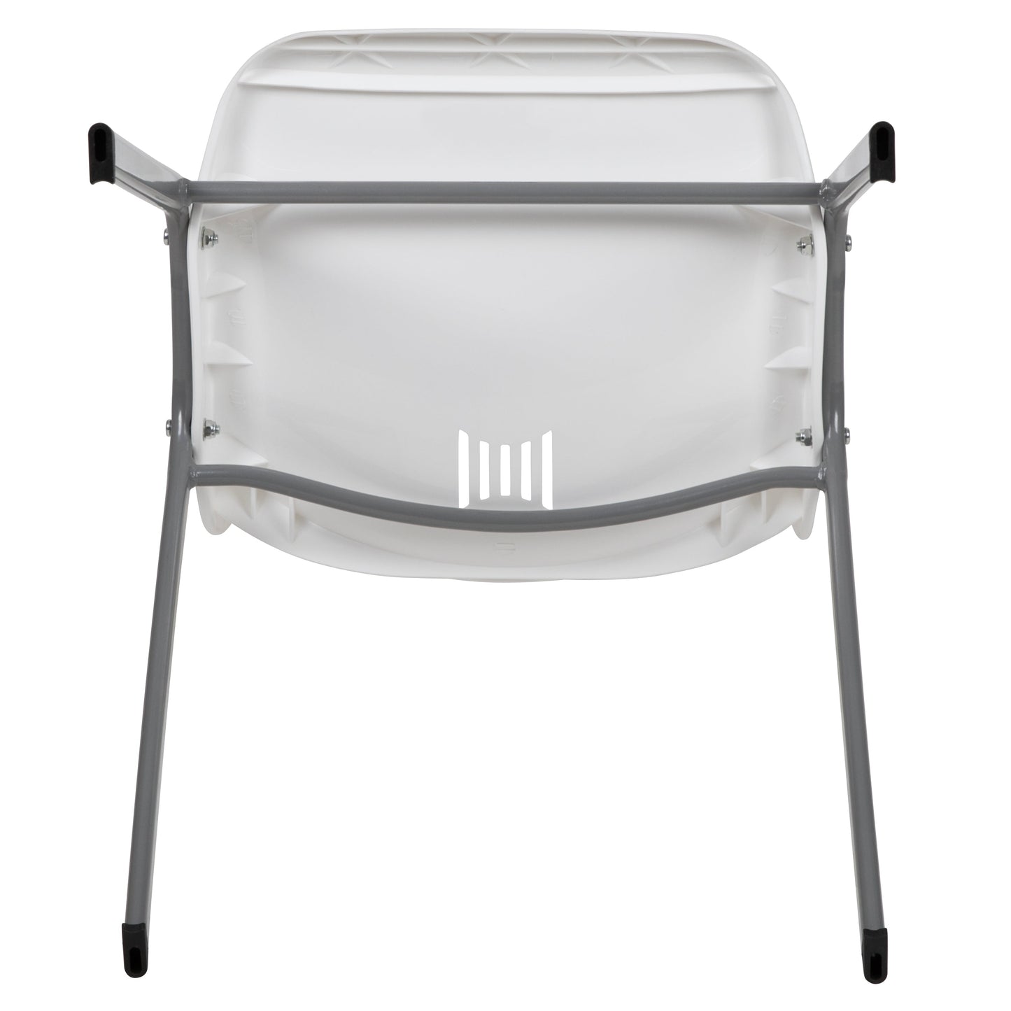 White Shell Stack Chair RUT-EO1-WH-GG