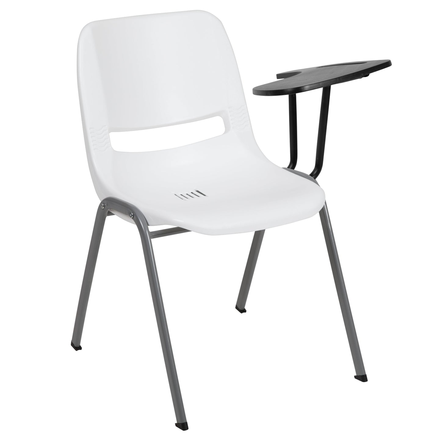 White Tablet Arm Chair RUT-EO1-WH-LTAB-GG