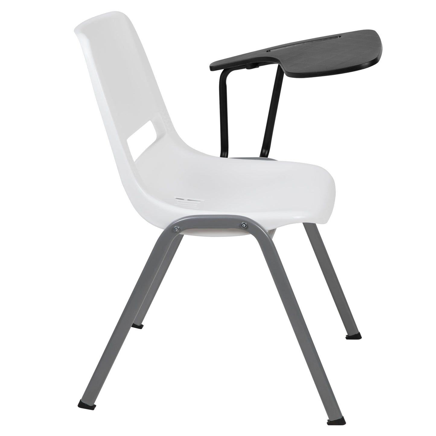 White Tablet Arm Chair RUT-EO1-WH-LTAB-GG