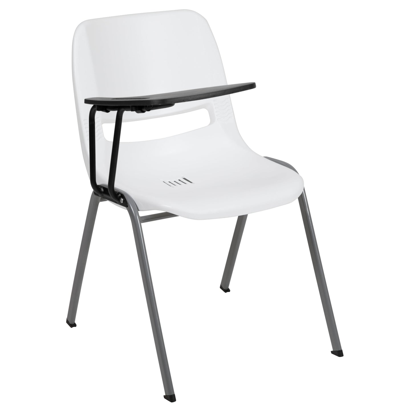 White Tablet Arm Chair RUT-EO1-WH-RTAB-GG