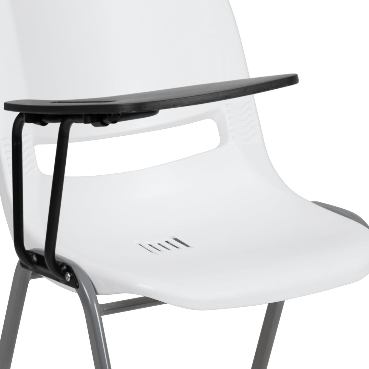 White Tablet Arm Chair RUT-EO1-WH-RTAB-GG