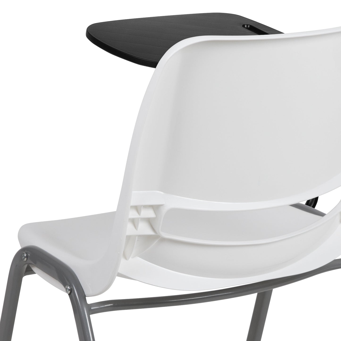 White Tablet Arm Chair RUT-EO1-WH-RTAB-GG