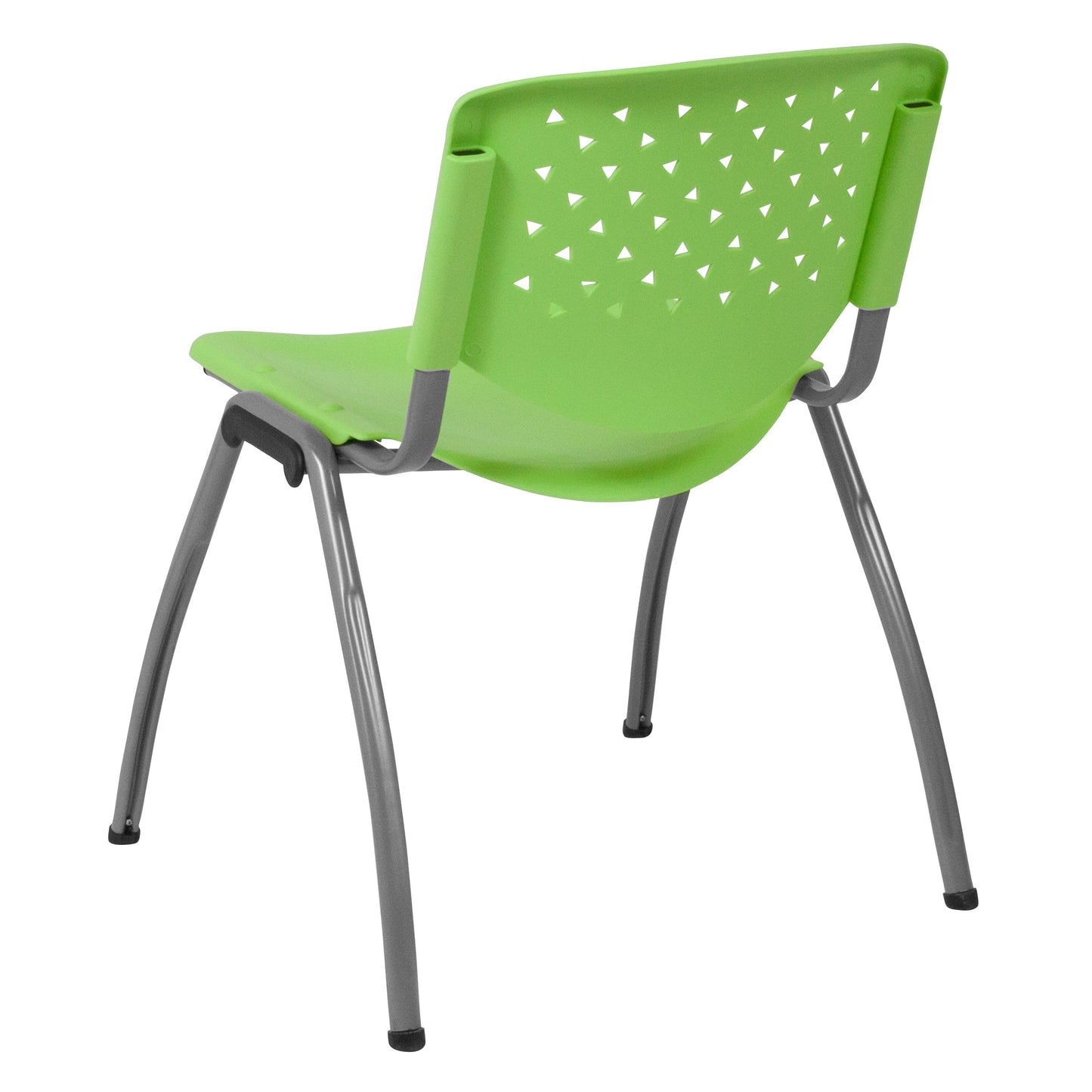 Green Plastic Stack Chair RUT-F01A-GN-GG