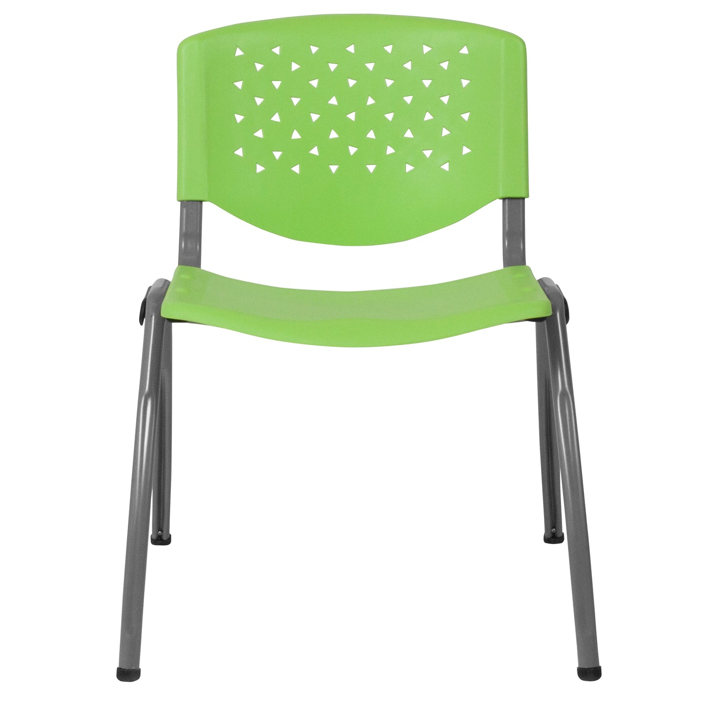 Green Plastic Stack Chair RUT-F01A-GN-GG