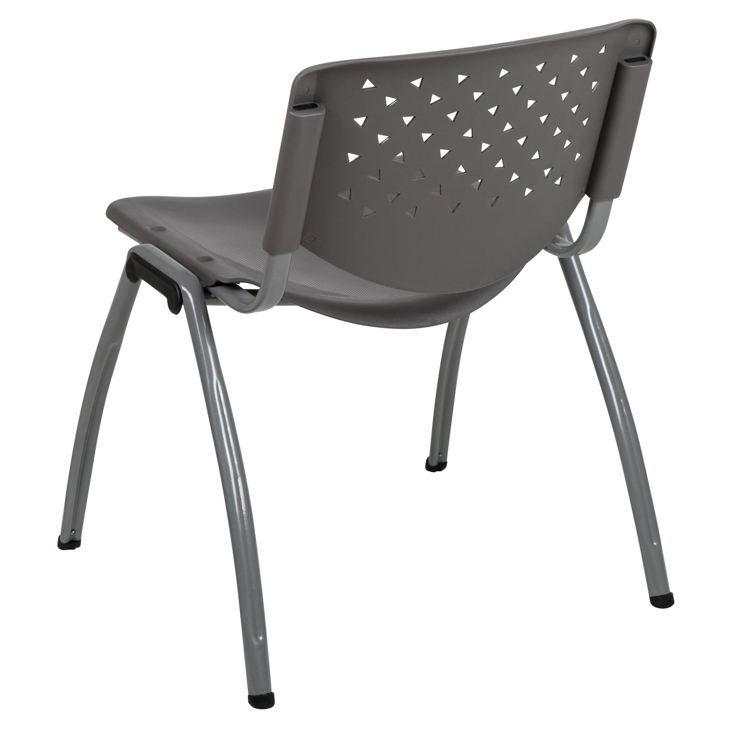 Gray Plastic Stack Chair RUT-F01A-GY-GG