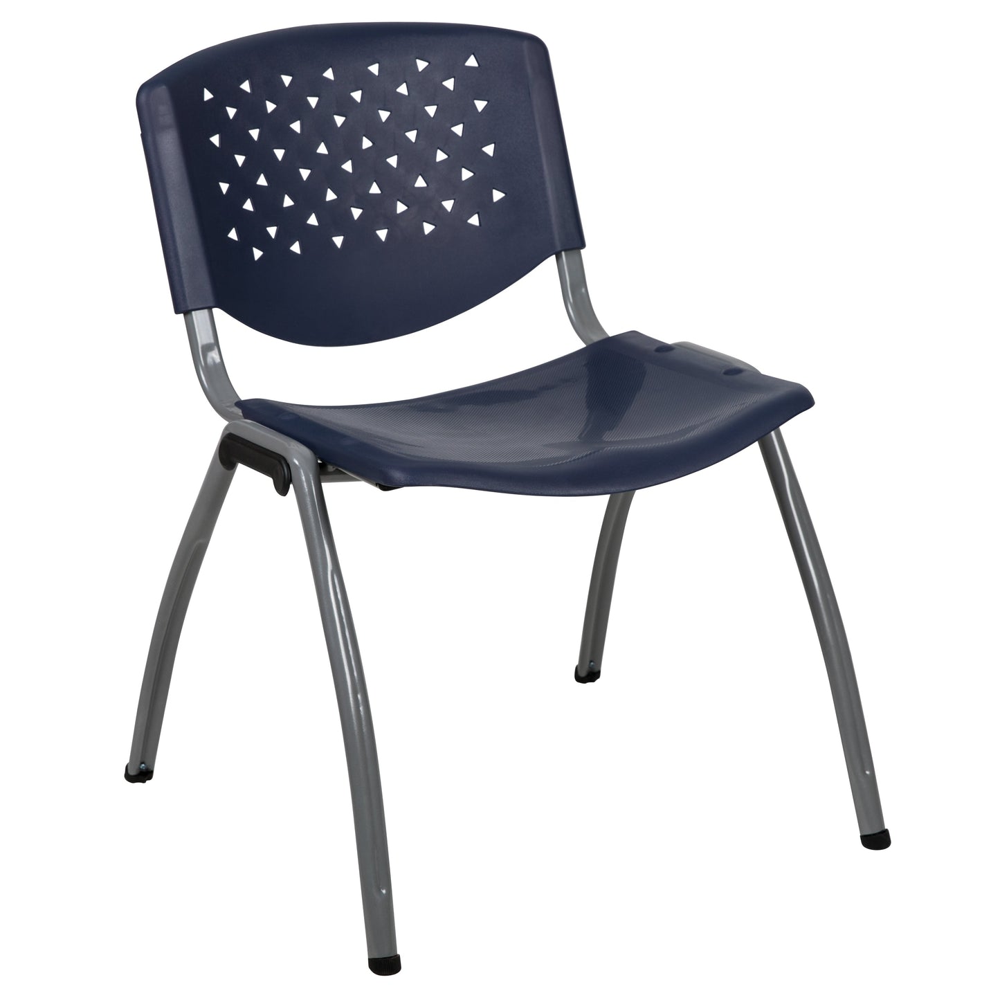 Navy Plastic Stack Chair RUT-F01A-NY-GG