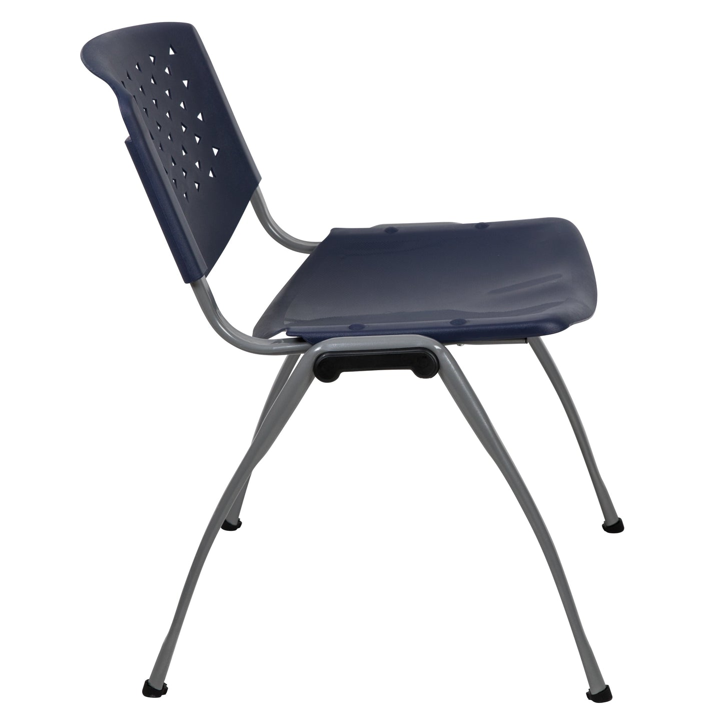 Navy Plastic Stack Chair RUT-F01A-NY-GG