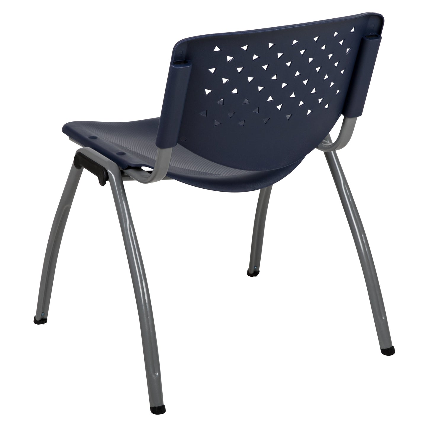 Navy Plastic Stack Chair RUT-F01A-NY-GG