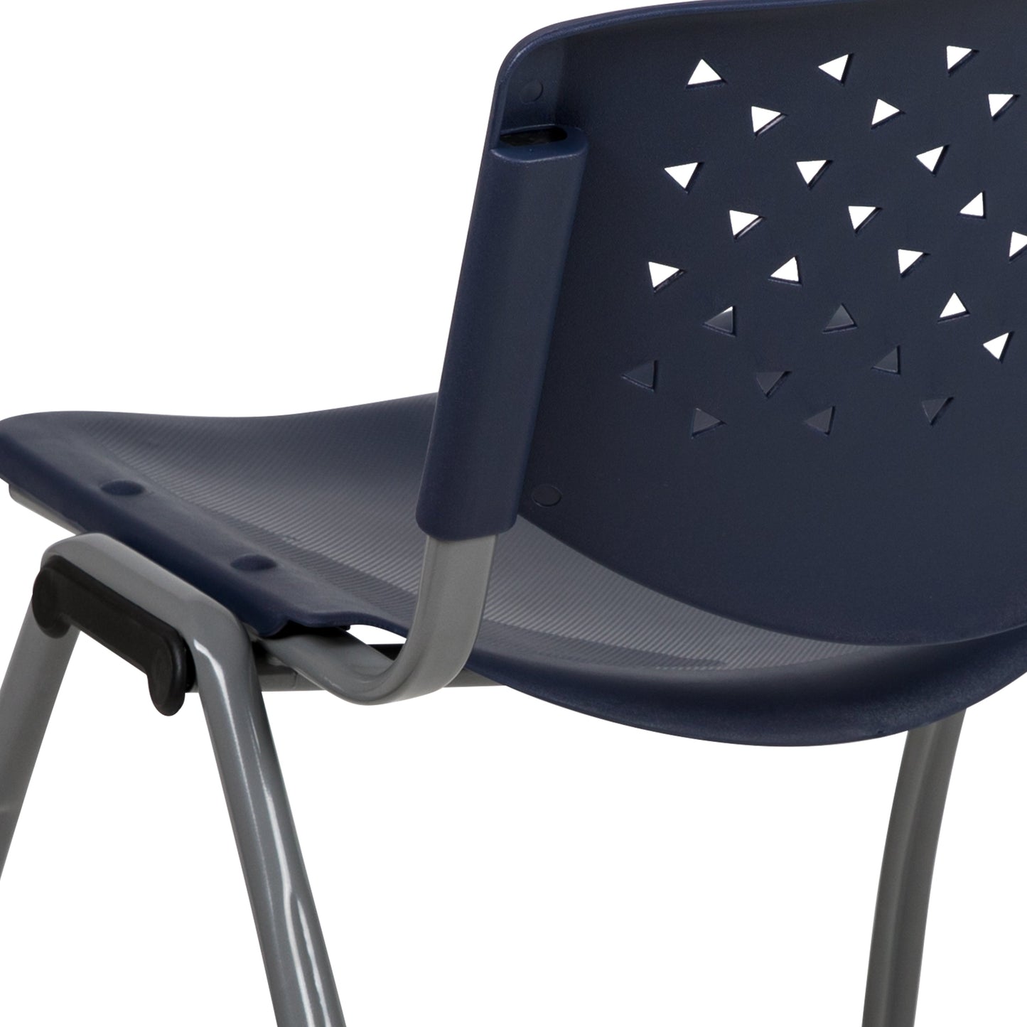 Navy Plastic Stack Chair RUT-F01A-NY-GG