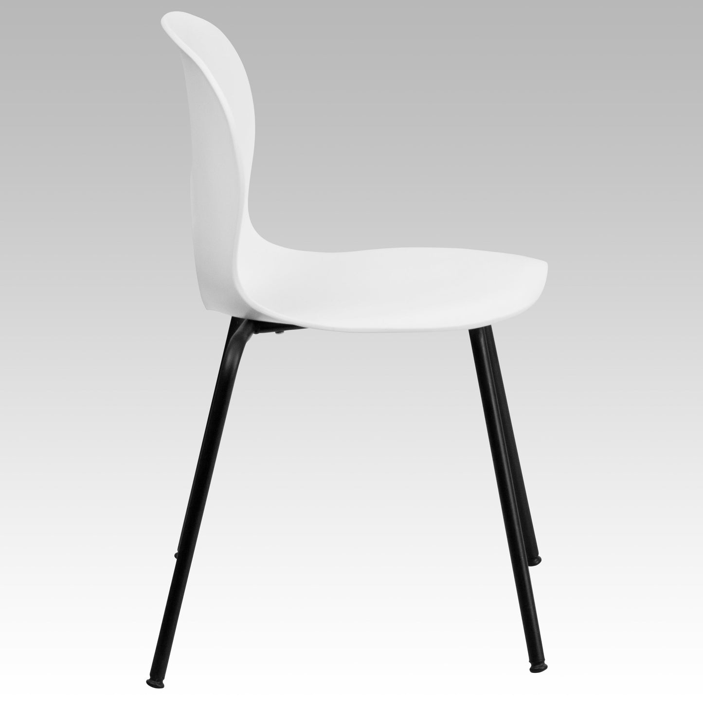 White Plastic Stack Chair RUT-NC258-WHITE-GG