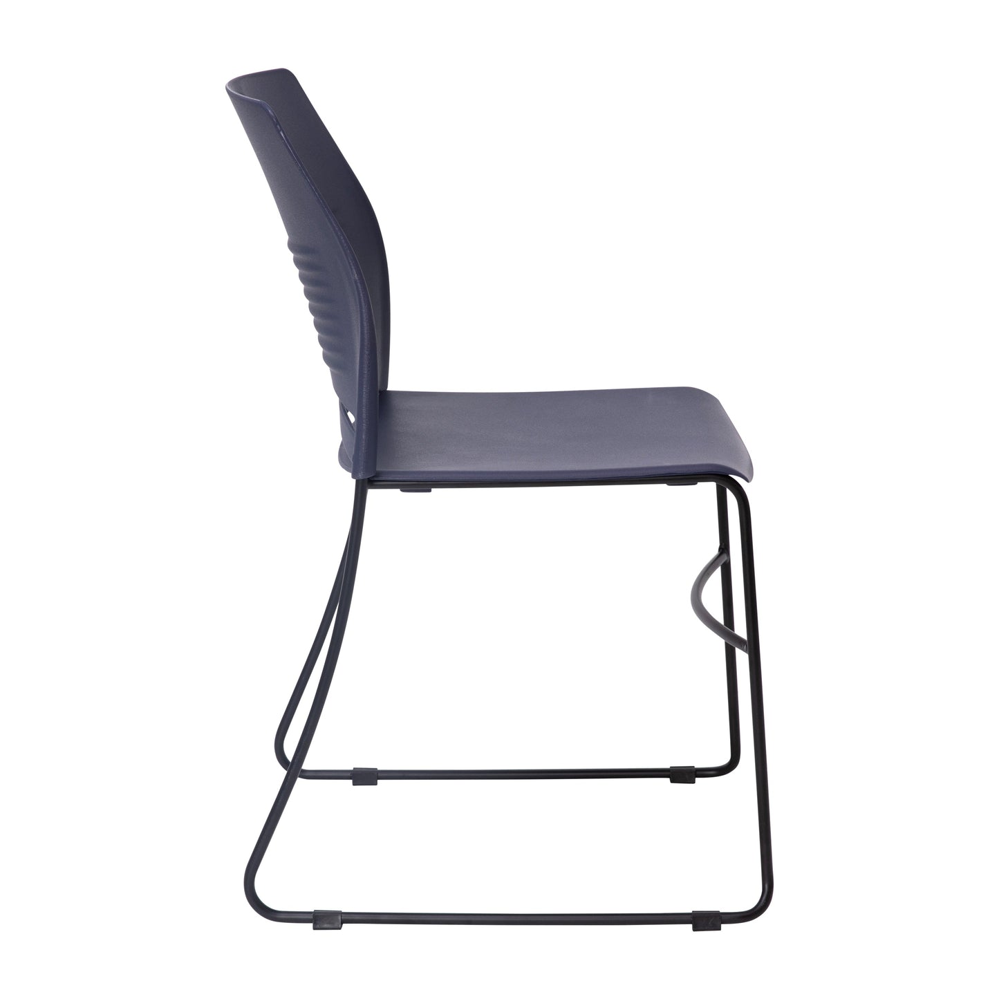 Navy Sled Base Stack Chair RUT-NC499A-NAVY-GG