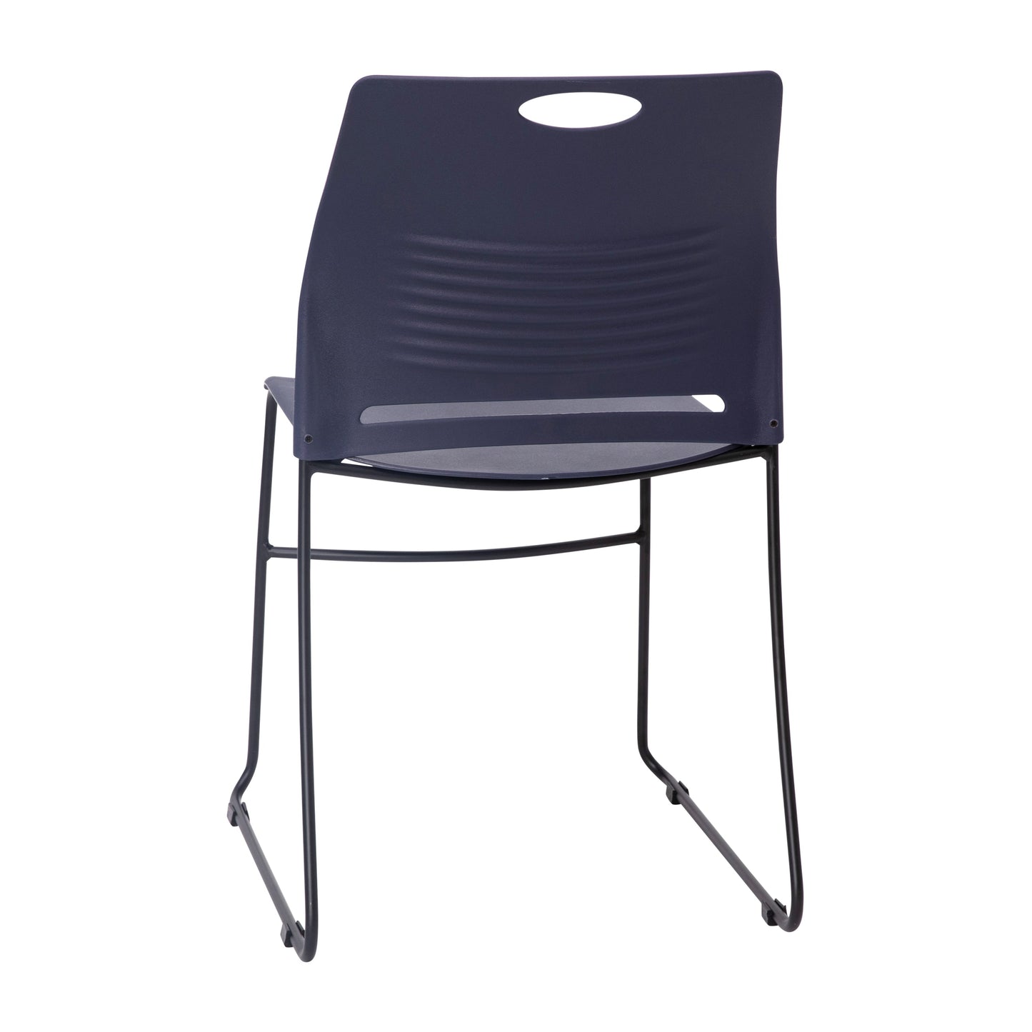 Navy Sled Base Stack Chair RUT-NC499A-NAVY-GG