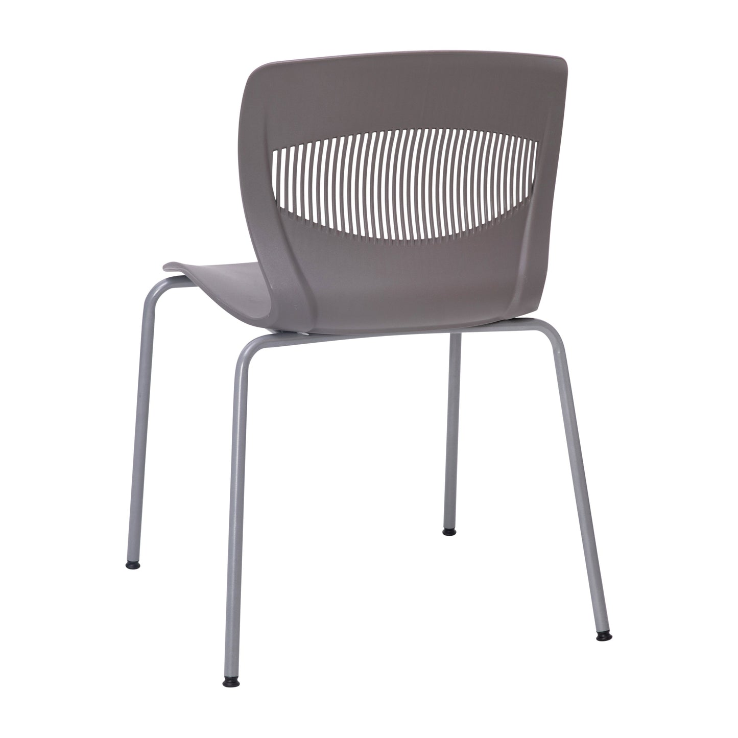 Gray Plastic Stacking Chair RUT-NC618-GY-GG