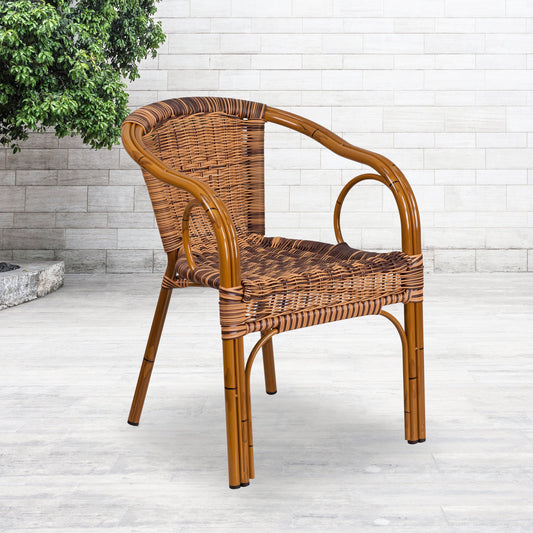 Brown Rattan Bamboo Chair SDA-AD632009D-1-GG