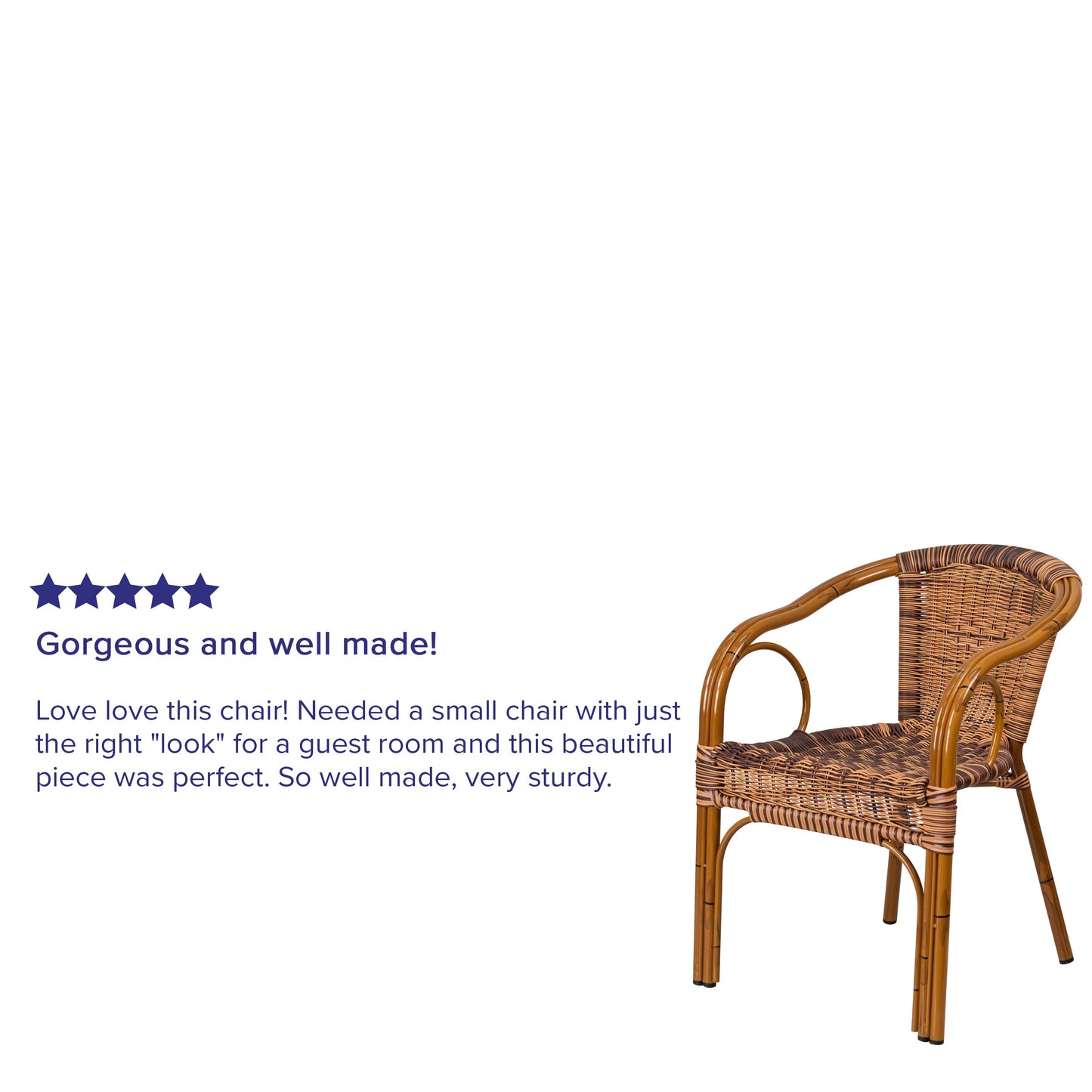 Brown Rattan Bamboo Chair SDA-AD632009D-1-GG