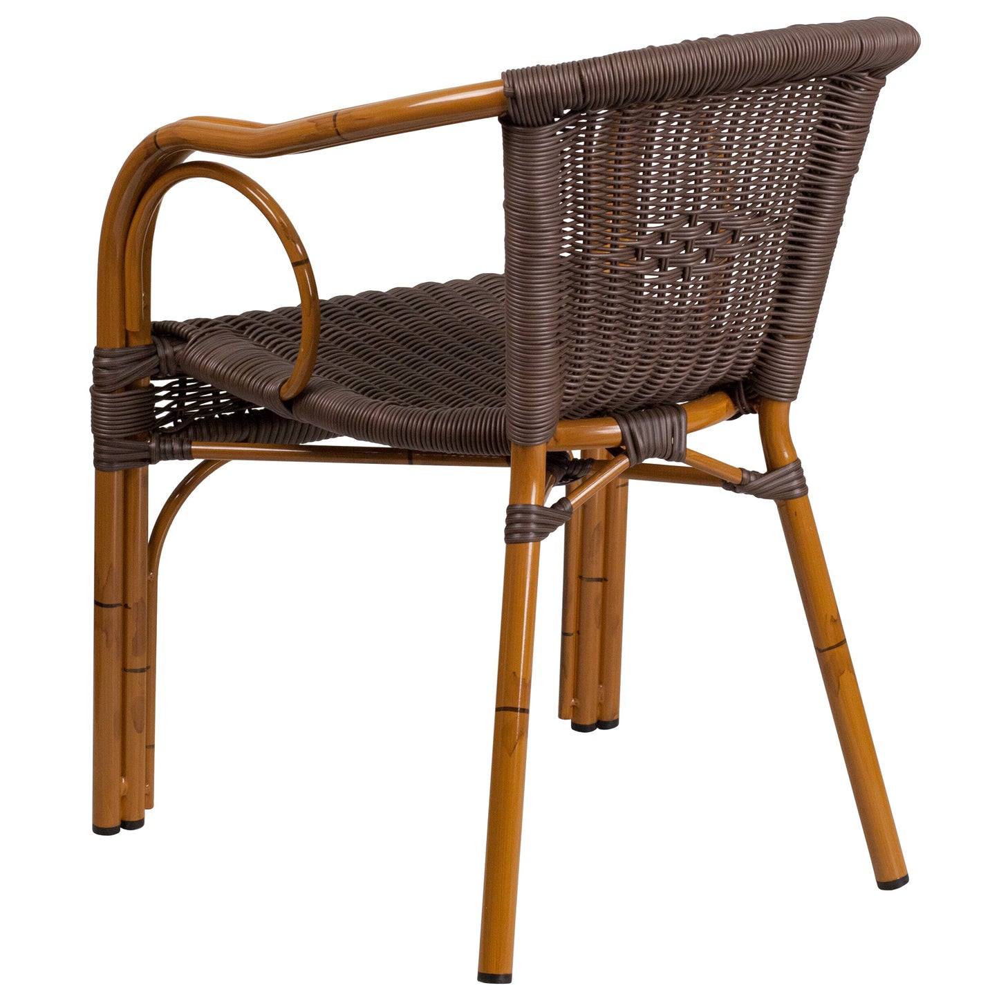 Dark Brown Rattan Bamboo Chair SDA-AD632009D-2-GG