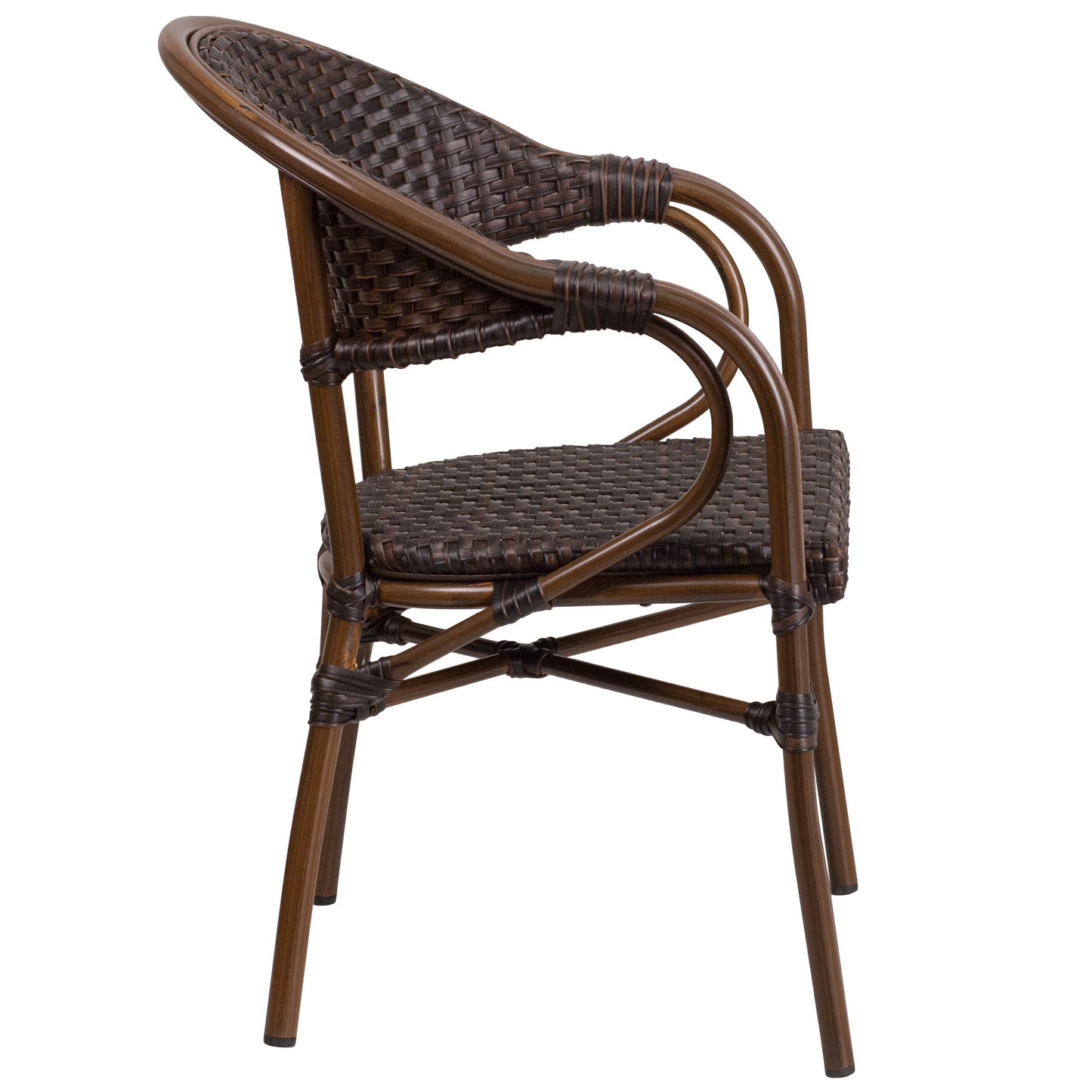 Dark Brown Rattan Bamboo Chair SDA-AD642003R-2-GG