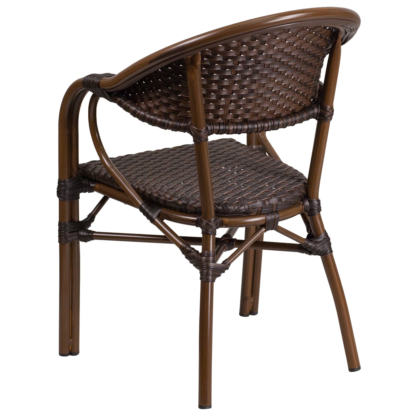 Dark Brown Rattan Bamboo Chair SDA-AD642003R-2-GG