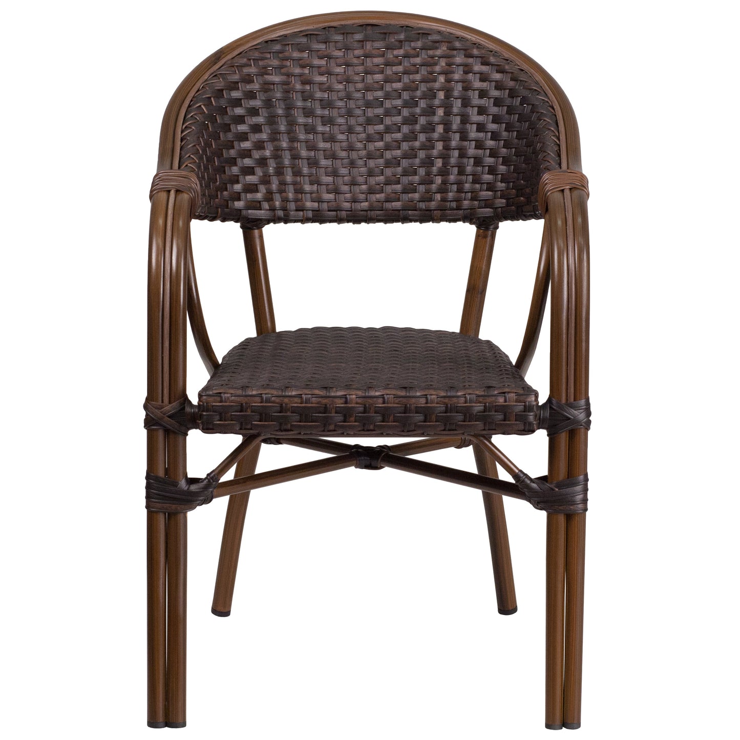 Dark Brown Rattan Bamboo Chair SDA-AD642003R-2-GG