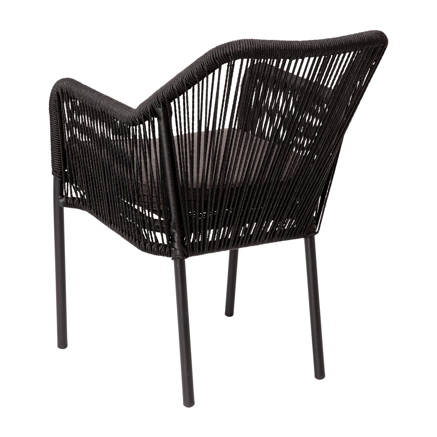 Set of 2 Black Patio Chairs SDA-AD892006-BK-2-GG