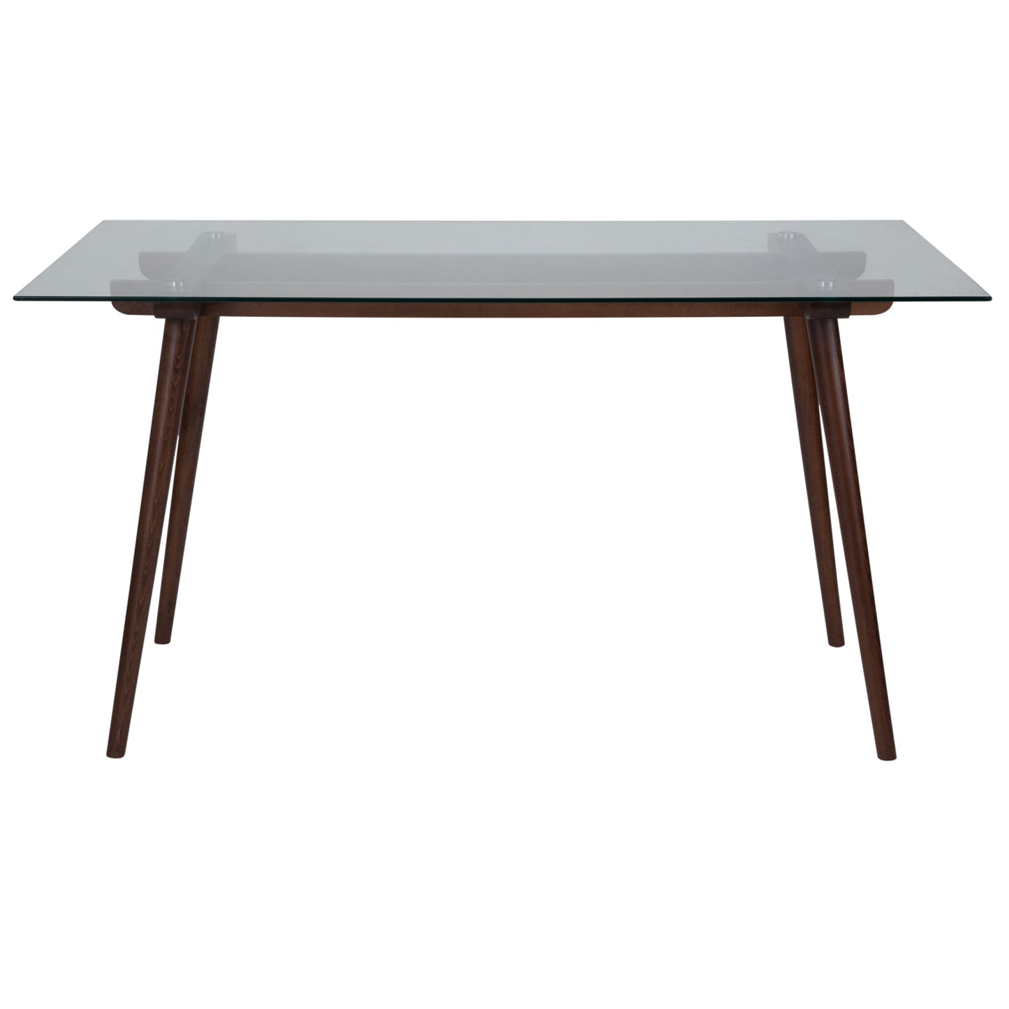 31.5x55 Walnut/Glass Table SK-17GC-034-W-GG