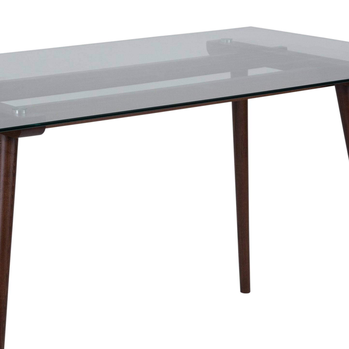 31.5x55 Walnut/Glass Table SK-17GC-034-W-GG