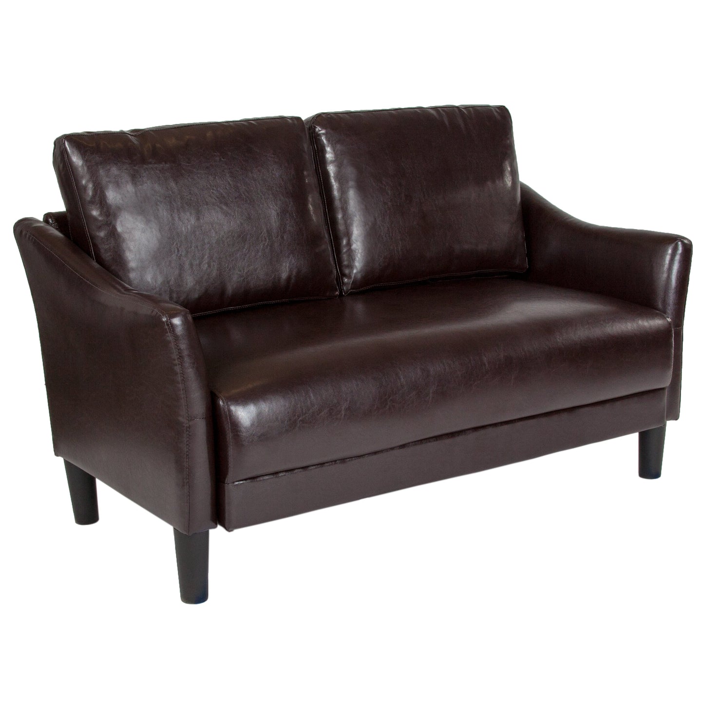 Brown Leather Loveseat SL-SF915-2-BRN-GG