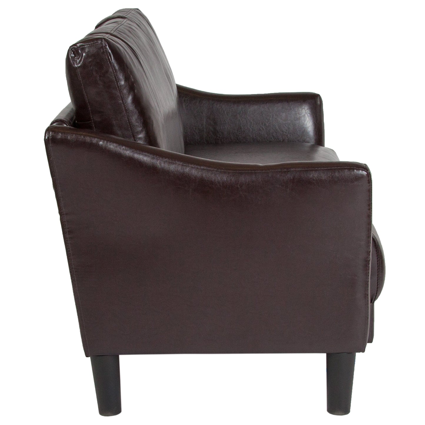 Brown Leather Loveseat SL-SF915-2-BRN-GG