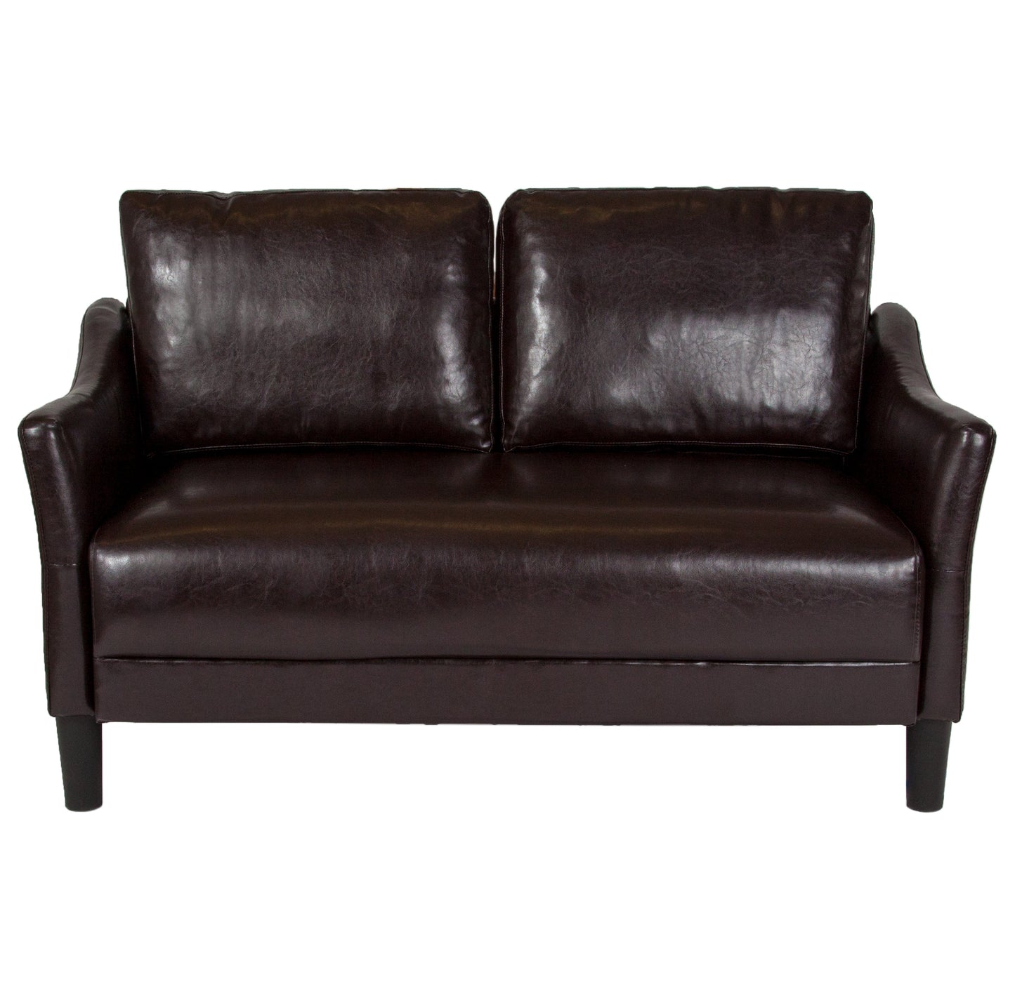 Brown Leather Loveseat SL-SF915-2-BRN-GG