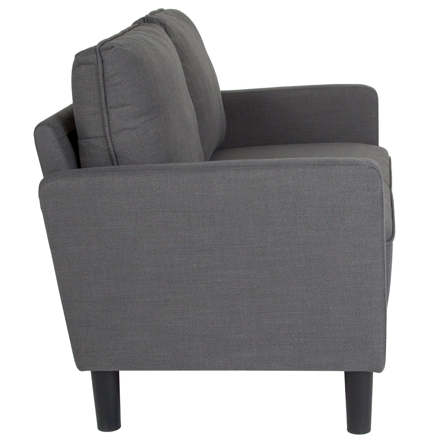 Dark Gray Fabric Loveseat SL-SF918-2-DGY-F-GG