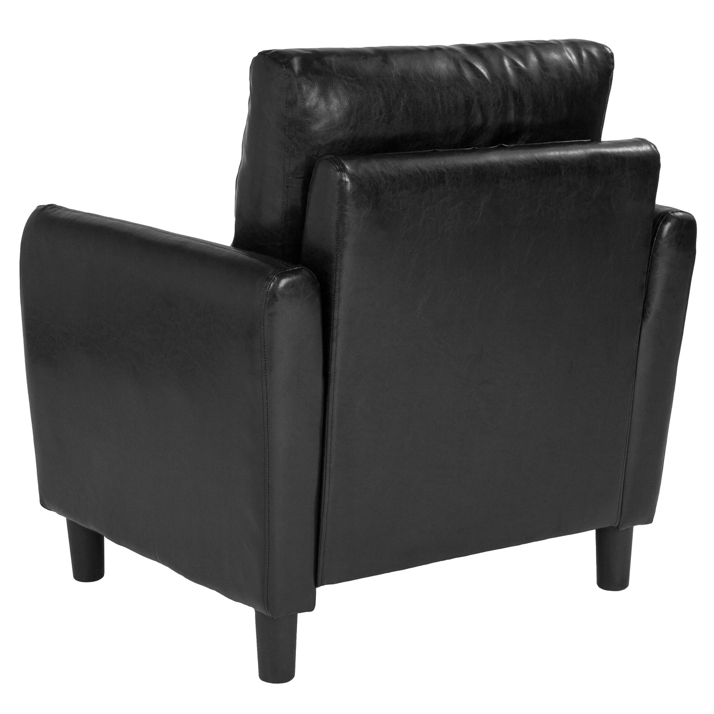 Black Leather Chair SL-SF919-1-BLK-GG