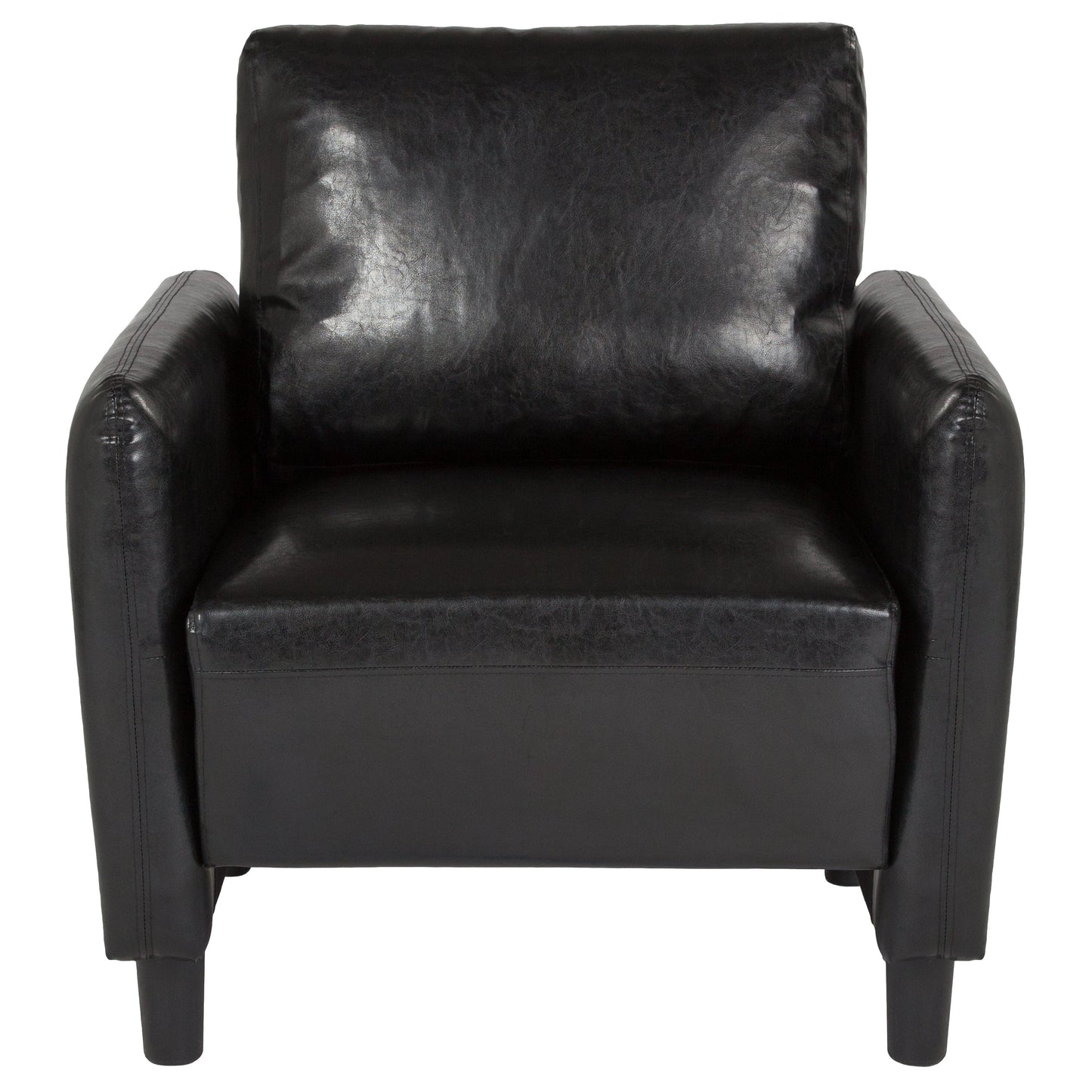 Black Leather Chair SL-SF919-1-BLK-GG