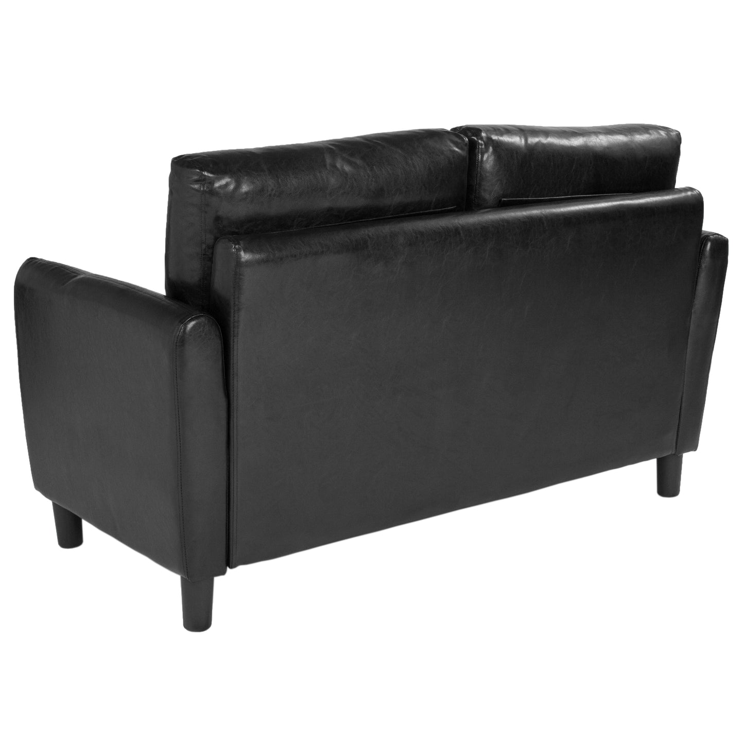 Black Leather Loveseat SL-SF919-2-BLK-GG