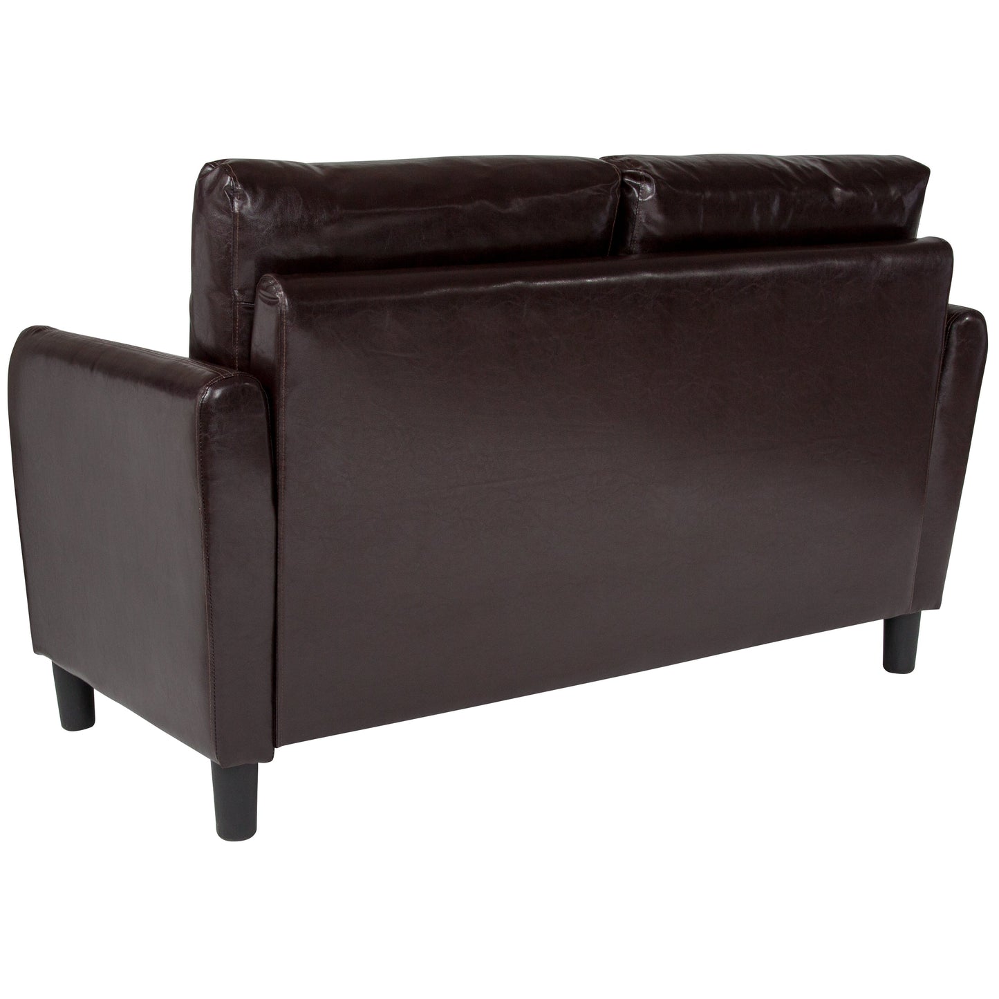 Brown Leather Loveseat SL-SF919-2-BRN-GG