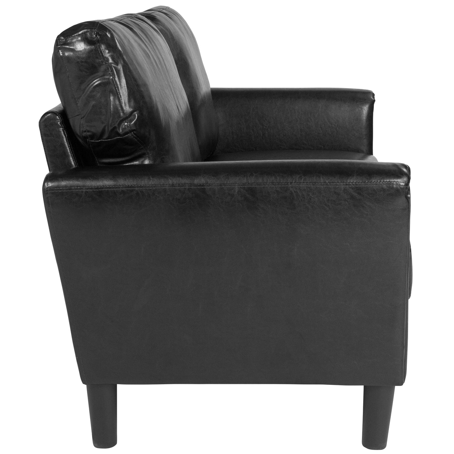 Black Leather Loveseat SL-SF920-2-BLK-GG