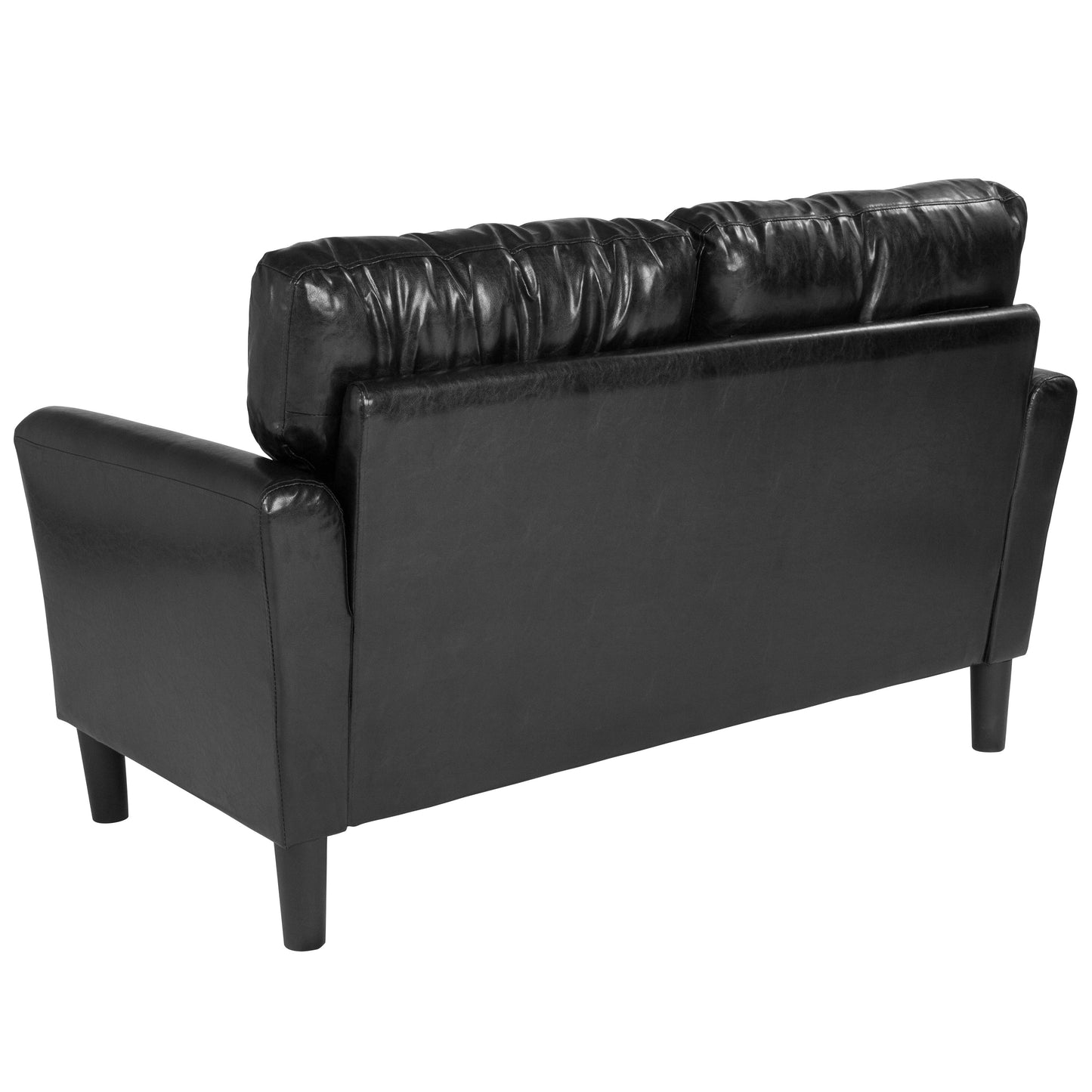 Black Leather Loveseat SL-SF920-2-BLK-GG