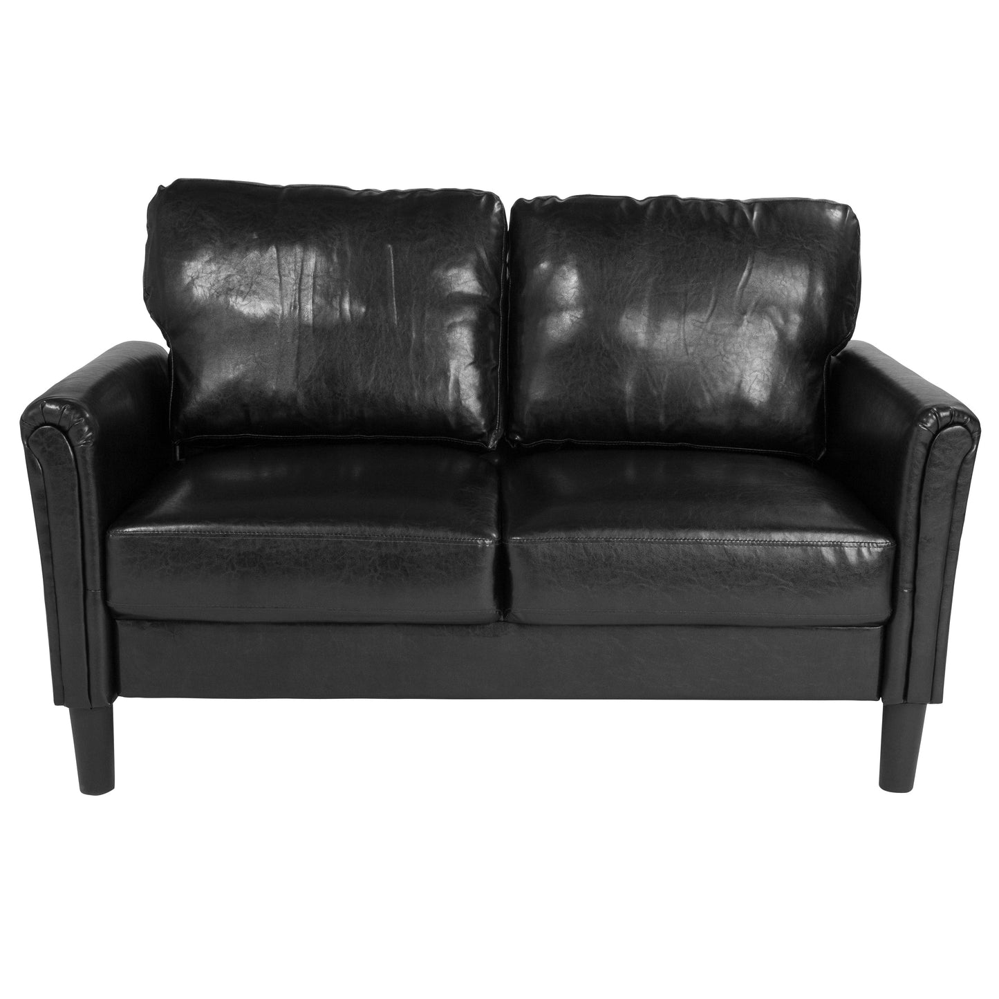 Black Leather Loveseat SL-SF920-2-BLK-GG