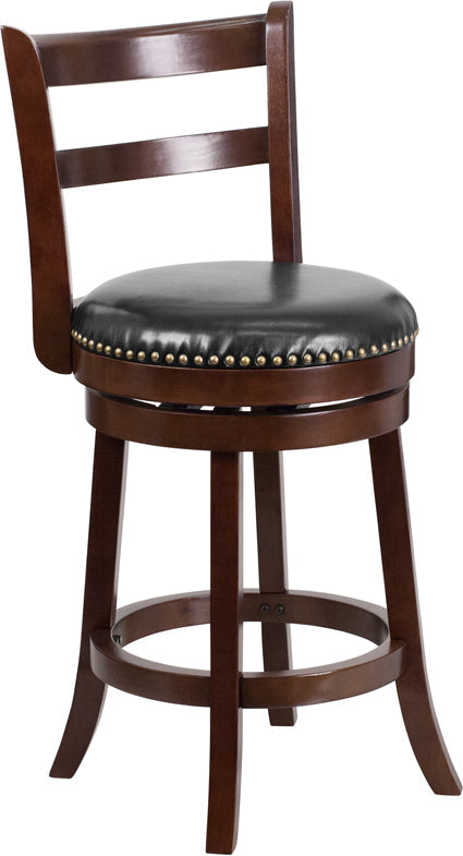 26" Cappuccino Wood Stool TA-16026-CA-GG