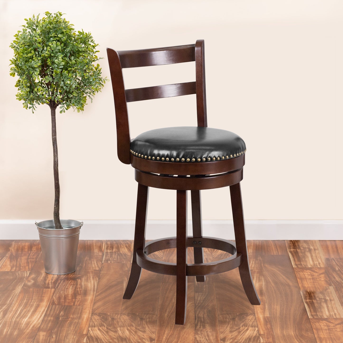 26" Cappuccino Wood Stool TA-16026-CA-GG