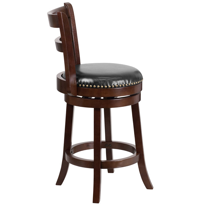 26" Cappuccino Wood Stool TA-16026-CA-GG