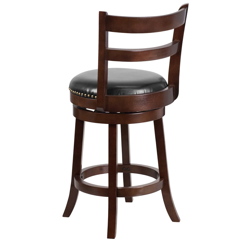 26" Cappuccino Wood Stool TA-16026-CA-GG