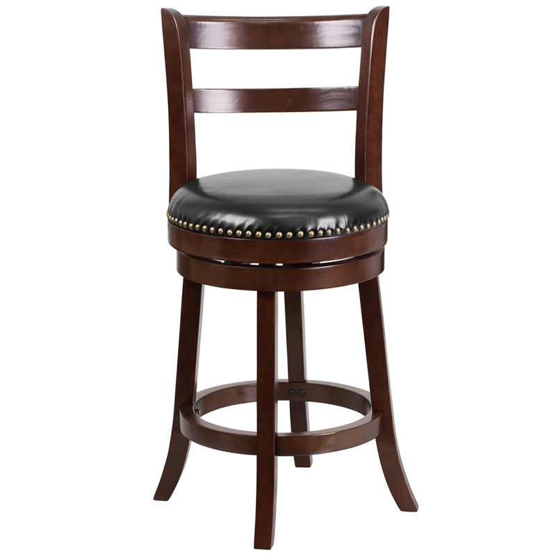 26" Cappuccino Wood Stool TA-16026-CA-GG