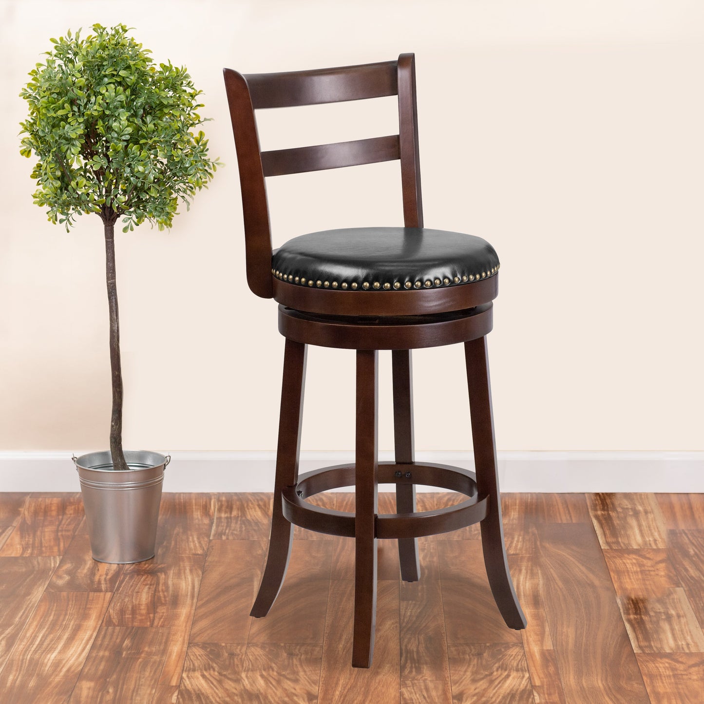 30" Cappuccino Wood Barstool TA-16029-CA-GG