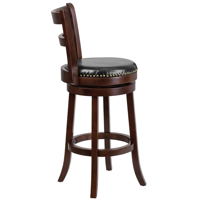 30" Cappuccino Wood Barstool TA-16029-CA-GG