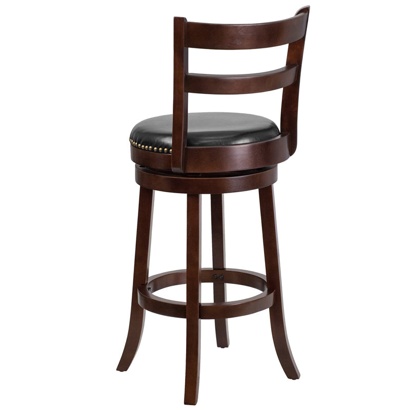 30" Cappuccino Wood Barstool TA-16029-CA-GG