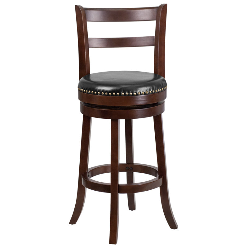 30" Cappuccino Wood Barstool TA-16029-CA-GG