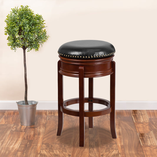 29" No Back Lt Cherry Stool TA-68829-LC-GG